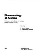Cover of: Pharmacology of asthma by edited by J. Morley, K.D. Rainsford.