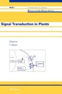 Cover of: Signal transduction in plants