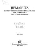 Cover of: Hemakuta: Recent researches in archaology and museology : Shri C.T.M. Kotraiah felicitation volume