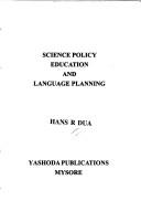 Cover of: Science policy, education, and language planning