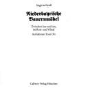 Cover of: Riederbahrifche Bauernmobel