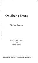 Cover of: On Zhang-Zhung by Seibert Hummel, Seibert Hummel