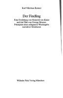 Cover of: Der Findling: Eine Erzahlung von Heinrich von Kleist und ein Film von George Moorse : Prinzipien einer adaquaten Wiedergabe narrativer Strukturen (Munchner germanistische Beitrage)