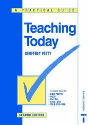 Cover of: Teaching Today by Geoffrey Petty