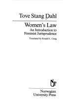 Cover of: Women's Law by Tove Stang Dahl