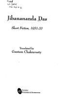 Cover of: Jibanananda Das: short fiction, 1931-33
