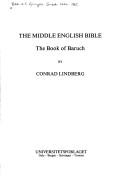 Cover of: The Middle English Bible: The Book of Baruch (Norwegian University Press Publication)