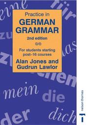 Cover of: Practice in German Grammar (Practice in Grammar)