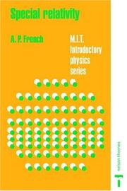 Cover of: Special Relativity (Mit Introductory Physics Series) by A. P. French