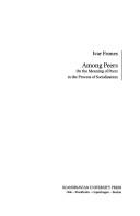 Cover of: Among peers: on the meaning of peers in the process of socialization