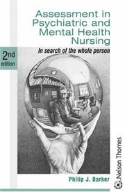 Cover of: Assessment in psychiatric and mental health nursing by Philip J. Barker