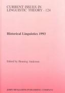 Cover of: Historical Linguistics (Current Issues in Linguistic Theory)