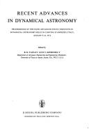 Cover of: Recent Advances in Dynamical Astronomy (Astrophysics and Space Science Library) | 