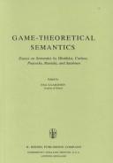Cover of: Game-theoretical semantics: essays on semantics