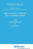 Abundance effects in classification by B. Hauck, Philip C. Keenan