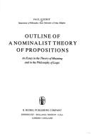 Outline of a nominalist theory of propositions by Paul Gochet