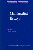 Cover of: Minimalist essays by edited by Cedric Boeckx.