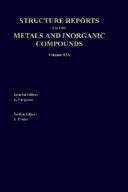 Cover of: Structure Reports for 1985, Volume 52A: Section I Metal Section II Inorganic Compounds (Structure Reports A)