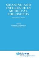 Cover of: Meaning and inference in medieval philosophy: studies in memory of Jan Pinborg