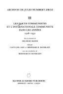 Cover of: Les Partis communistes et l'Internationale communiste dans les années 1928-1932