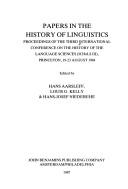 Cover of: Papers in the History of Linguistics: Proceedings of the Third International Conference on the History of the Language Sciences (Amsterdam Studies in the ... in the History of the Language Sciences)