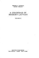Cover of: A grammar of modern Latvian
