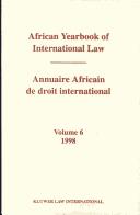 Cover of: African Yearbook of International Law, 1988 (African Yearbook of International Law)