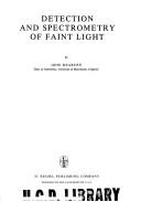 Cover of: Detection and spectrometry of faint light