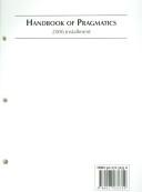 Cover of: Handbook of Pragmatics: 2006 Installment