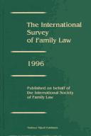 Cover of: The International Survey of Family Law, 1996 (International Survey of Family Law) by Andrew Bainham