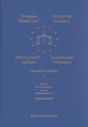 Cover of: European Private Law/Droit prive