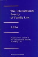 Cover of: International Survey of Family Law:Published on Behalf of the International Society of Family Law (International Survey of Family Law) by Andrew Bainham