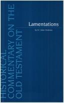 Cover of: Lamentations