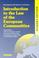 Cover of: Introduction to the law of the European Communities