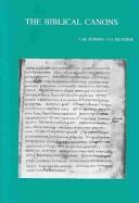 Cover of: The biblical canons by Journées bibliques de Louvain.