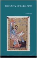 Cover of: The Unity of Luke-Acts (Bibliotheca Ephemeridum Theologicarum Lovaniensium)