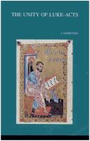 Cover of: The Unity of Luke-Acts (Bibliotheca Ephemeridum Theologicarum Lovaniensium) by Jan Godderis