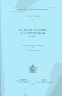 La Pensee Premiere a La Triple Forme Nh 13, 1 (Bibliotheque Copte De Nag Hammadi. Section Textes) by Paul-Hubert Poirier