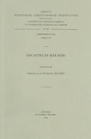 Les Actes de Mār Māri by C. Jullien, F. Jullien