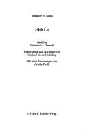 Cover of: Feste by Salvatore A. Sanna, Salvatore A. Sanna