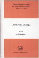 Cover of: Literatur Und Okologie.(Amsterdamer Beitrage zur neueren Germanistik 43) (Amsterdamer Beitrage zur neueren Germanistik)