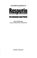 Cover of: Rasputin: das Geheimnis seiner Macht