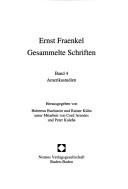 Cover of: Gesammelte Schriften, Bd.4, Amerikastudien