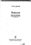 Cover of: Rodowód: studia nad socjalistyczną krytyką literacką w Polsce do roku 1918