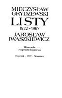 Cover of: Listy by Mieczysław Grydzewski