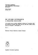 Cover of: Z dziejów polskiej nauki o literaturze: materiały sesji naukowej zorganizowanej przez Instytut Filologii Polskiej w 200 rocznicę powstania Katedry Literatury w Szkole Głównej Koronnej, 22-24 listopada 1982