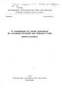 85e anniversaire du Centre scientifique de l'Académie polonaise des sciences à Paris by Polska Akademia Nauk. Stacja Naukowa w Paryżu.