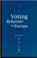 Cover of: Voting behavior in Europe by Erik Oppenhuis