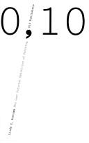 Cover of: 0,10 by Linda S. Boersma