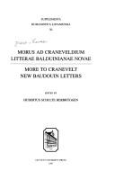 Cover of: Morus ad Craneveldium: litterae balduinianae novae = More to Cranevelt : new Baudouin letters